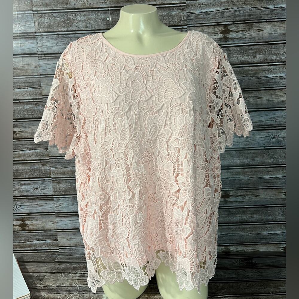 Philosophy Pink Lace blouse XXL